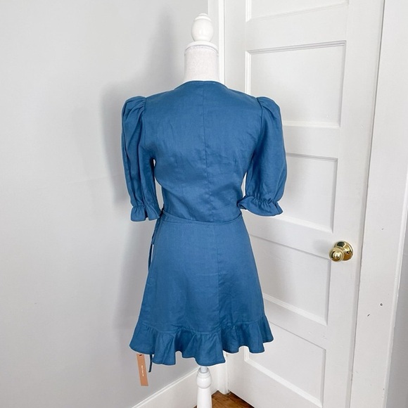 REFORMATION- Carmelo Wrap Mini Dress (NWT) - Picture 11 of 15
